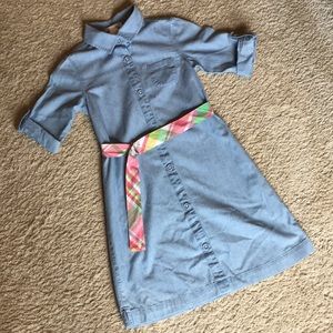 Janie and Jack chambray shirt dress with belt